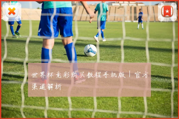 世界杯竞彩购买教程手机版｜官方渠道解析
